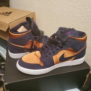 Jordan 1 Mid Obsidian Desert Ochre